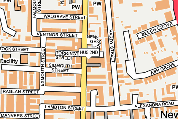 HU5 2ND map - OS OpenMap – Local (Ordnance Survey)