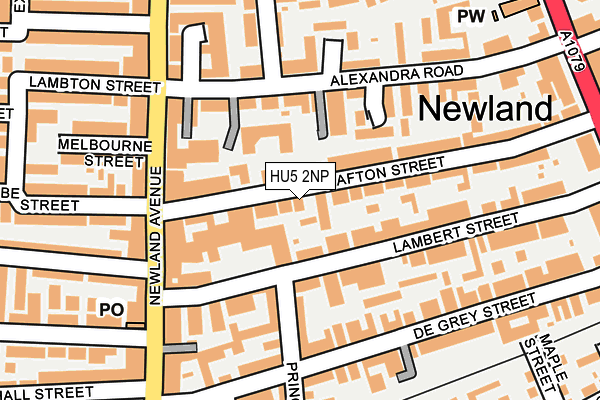 HU5 2NP map - OS OpenMap – Local (Ordnance Survey)