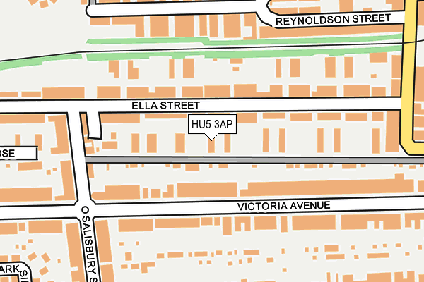 HU5 3AP map - OS OpenMap – Local (Ordnance Survey)