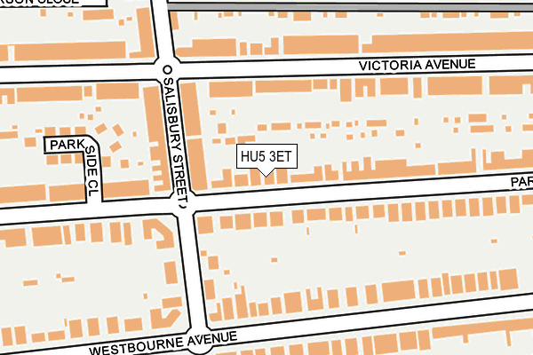 HU5 3ET map - OS OpenMap – Local (Ordnance Survey)
