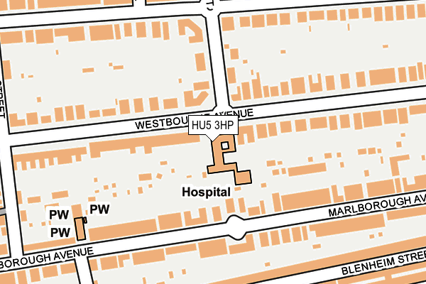 HU5 3HP map - OS OpenMap – Local (Ordnance Survey)