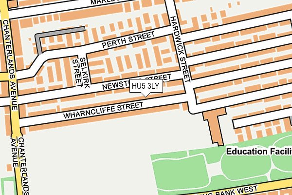 HU5 3LY map - OS OpenMap – Local (Ordnance Survey)