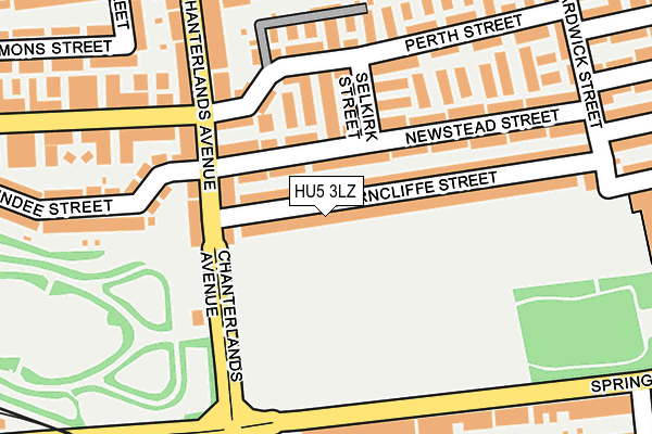 HU5 3LZ map - OS OpenMap – Local (Ordnance Survey)