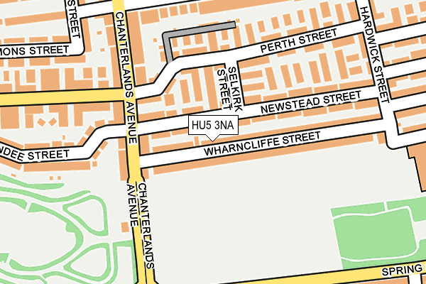 HU5 3NA map - OS OpenMap – Local (Ordnance Survey)