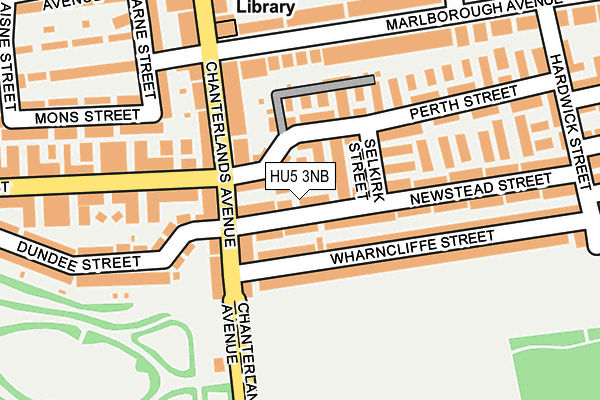 HU5 3NB map - OS OpenMap – Local (Ordnance Survey)