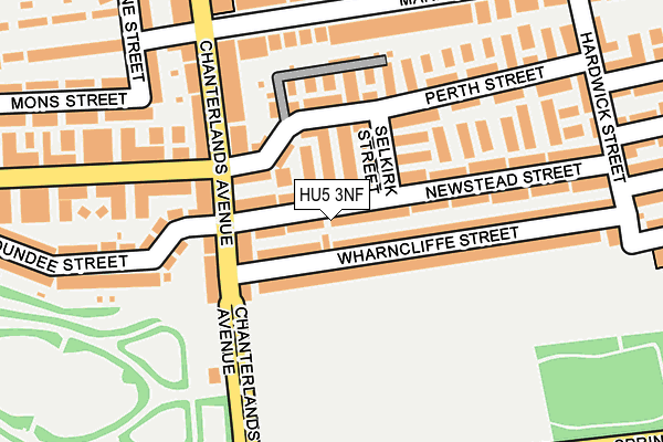 HU5 3NF map - OS OpenMap – Local (Ordnance Survey)