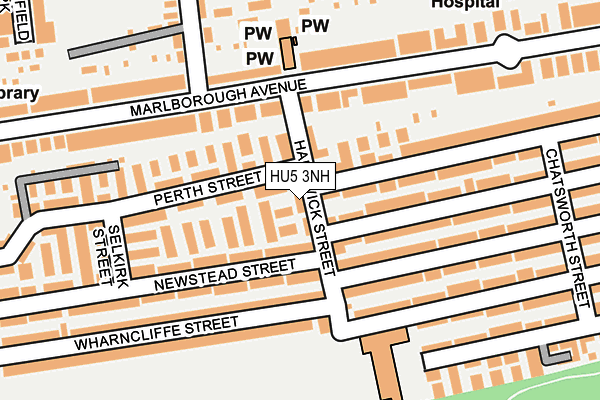 HU5 3NH map - OS OpenMap – Local (Ordnance Survey)