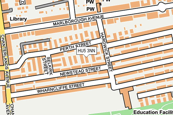 HU5 3NN map - OS OpenMap – Local (Ordnance Survey)