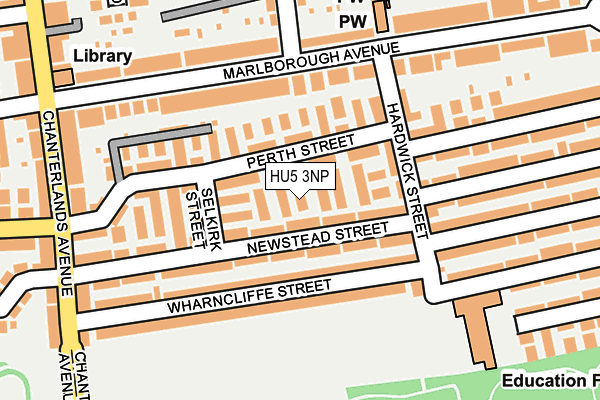 HU5 3NP map - OS OpenMap – Local (Ordnance Survey)