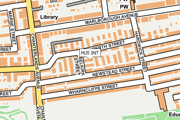 HU5 3NT map - OS OpenMap – Local (Ordnance Survey)