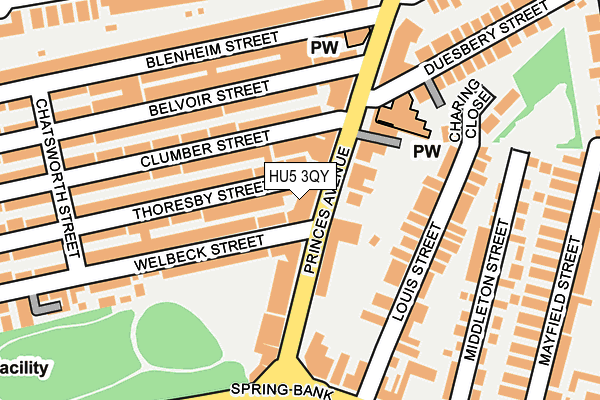 HU5 3QY map - OS OpenMap – Local (Ordnance Survey)