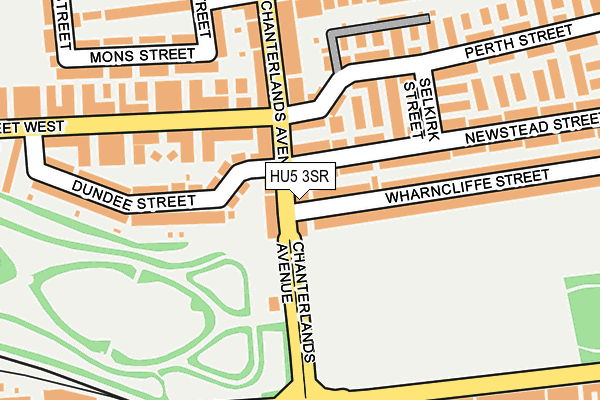 HU5 3SR map - OS OpenMap – Local (Ordnance Survey)