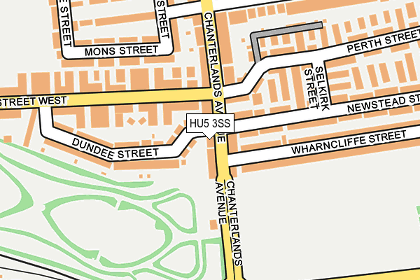 HU5 3SS map - OS OpenMap – Local (Ordnance Survey)
