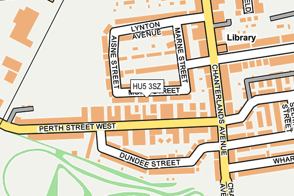 HU5 3SZ map - OS OpenMap – Local (Ordnance Survey)