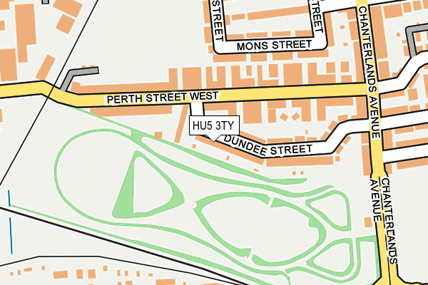 HU5 3TY map - OS OpenMap – Local (Ordnance Survey)