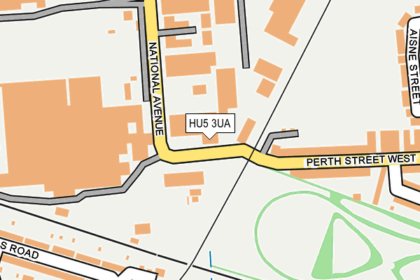HU5 3UA map - OS OpenMap – Local (Ordnance Survey)