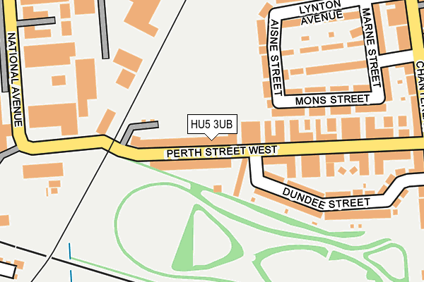 HU5 3UB map - OS OpenMap – Local (Ordnance Survey)