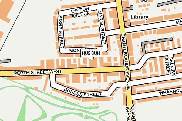 HU5 3UH map - OS OpenMap – Local (Ordnance Survey)