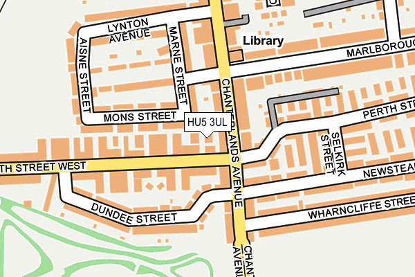 HU5 3UL map - OS OpenMap – Local (Ordnance Survey)
