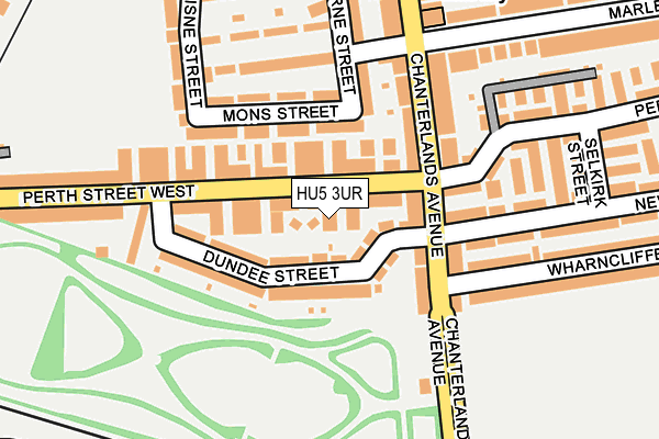 HU5 3UR map - OS OpenMap – Local (Ordnance Survey)