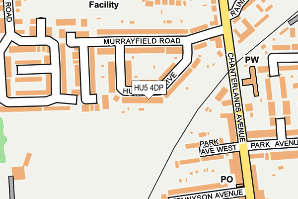 HU5 4DP map - OS OpenMap – Local (Ordnance Survey)