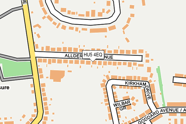 HU5 4EQ map - OS OpenMap – Local (Ordnance Survey)