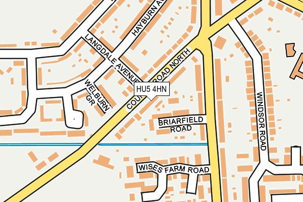 HU5 4HN map - OS OpenMap – Local (Ordnance Survey)