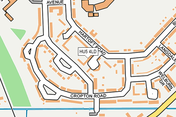 HU5 4LD map - OS OpenMap – Local (Ordnance Survey)