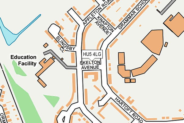 HU5 4LG map - OS OpenMap – Local (Ordnance Survey)