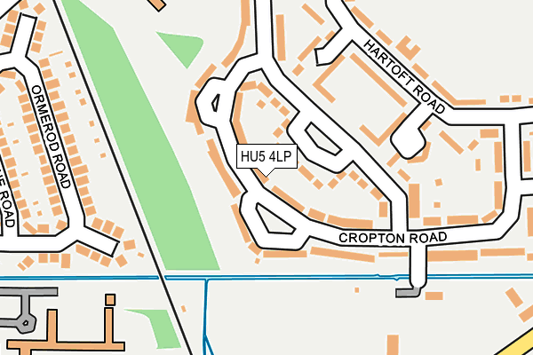 HU5 4LP map - OS OpenMap – Local (Ordnance Survey)