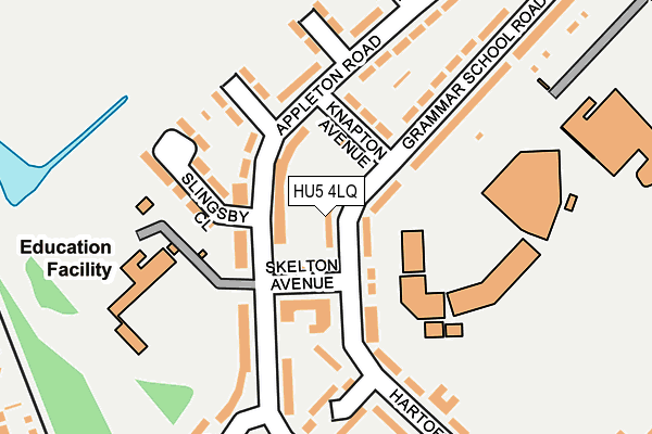 HU5 4LQ map - OS OpenMap – Local (Ordnance Survey)