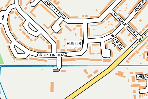HU5 4LR map - OS OpenMap – Local (Ordnance Survey)