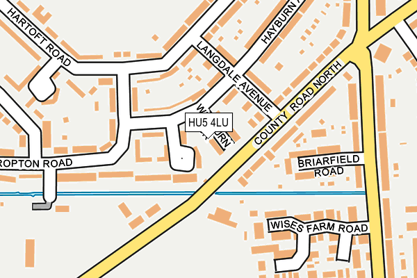 HU5 4LU map - OS OpenMap – Local (Ordnance Survey)