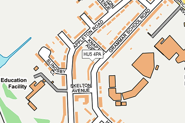 HU5 4PA map - OS OpenMap – Local (Ordnance Survey)