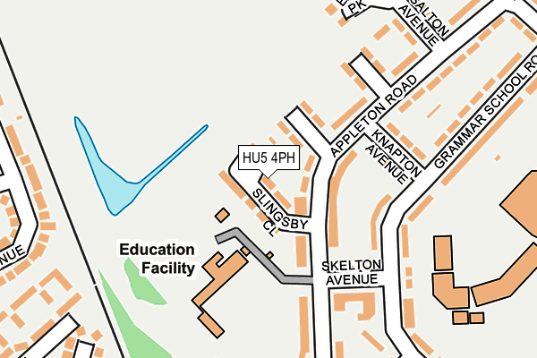 HU5 4PH map - OS OpenMap – Local (Ordnance Survey)