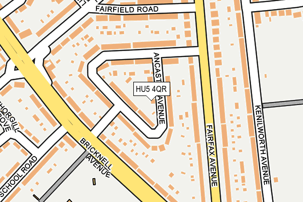 HU5 4QR map - OS OpenMap – Local (Ordnance Survey)