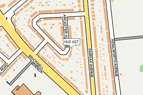 HU5 4QT map - OS OpenMap – Local (Ordnance Survey)