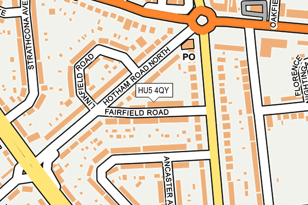 HU5 4QY map - OS OpenMap – Local (Ordnance Survey)