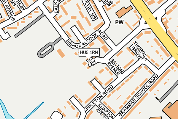 HU5 4RN map - OS OpenMap – Local (Ordnance Survey)