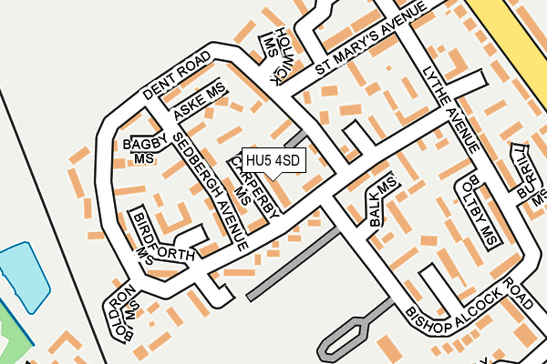 HU5 4SD map - OS OpenMap – Local (Ordnance Survey)
