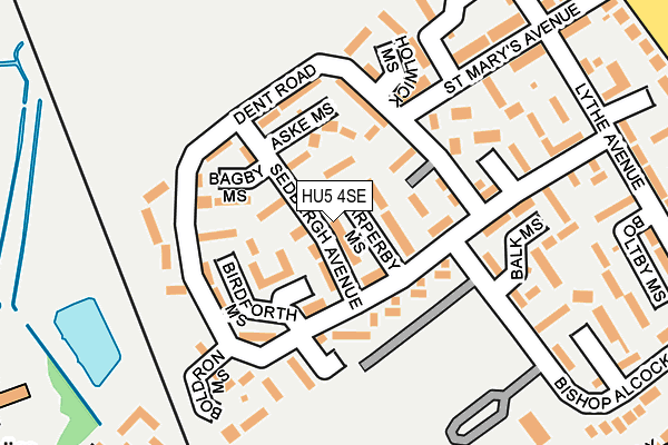 HU5 4SE map - OS OpenMap – Local (Ordnance Survey)