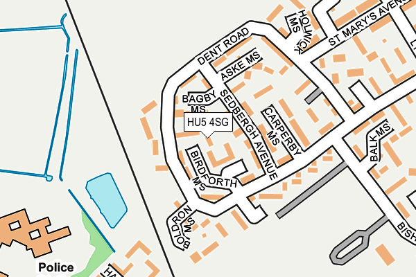 HU5 4SG map - OS OpenMap – Local (Ordnance Survey)