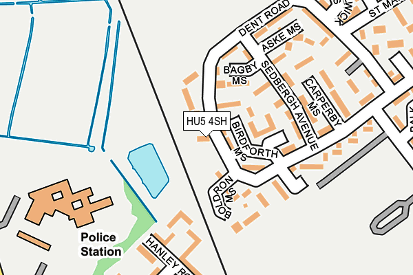 HU5 4SH map - OS OpenMap – Local (Ordnance Survey)