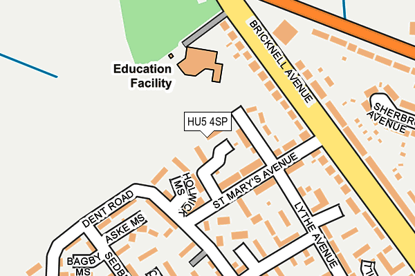 HU5 4SP map - OS OpenMap – Local (Ordnance Survey)