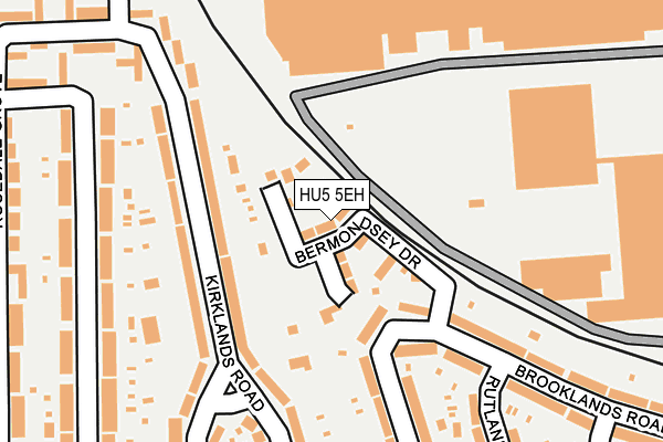 HU5 5EH map - OS OpenMap – Local (Ordnance Survey)