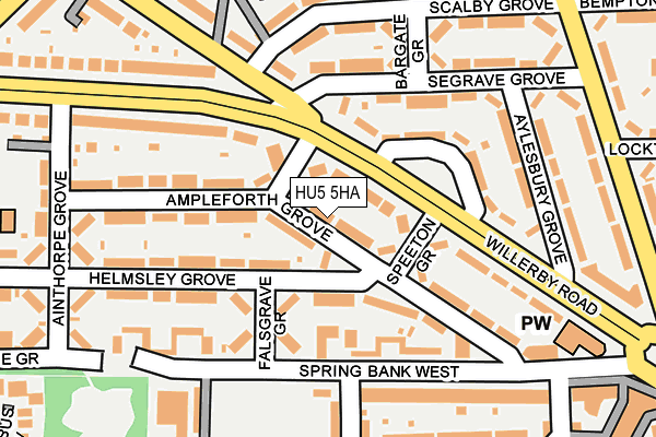 HU5 5HA map - OS OpenMap – Local (Ordnance Survey)
