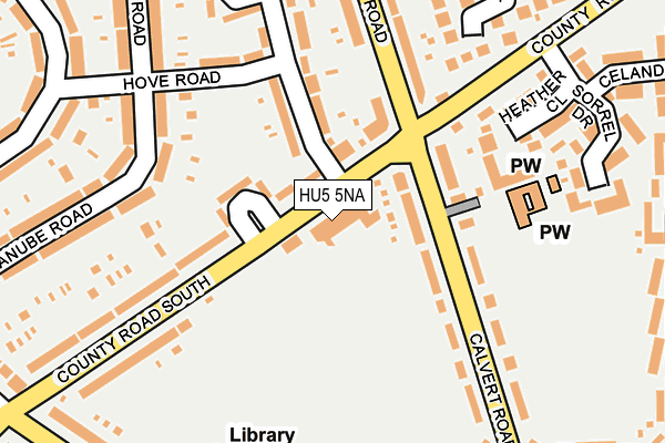 HU5 5NA map - OS OpenMap – Local (Ordnance Survey)