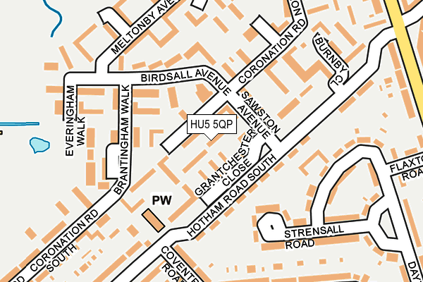 HU5 5QP map - OS OpenMap – Local (Ordnance Survey)