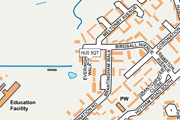 HU5 5QT map - OS OpenMap – Local (Ordnance Survey)