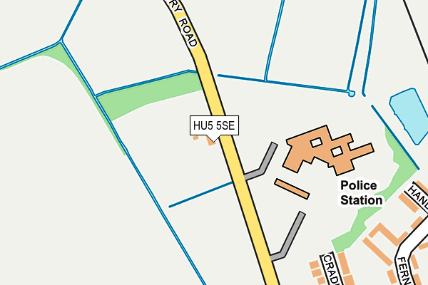 HU5 5SE map - OS OpenMap – Local (Ordnance Survey)